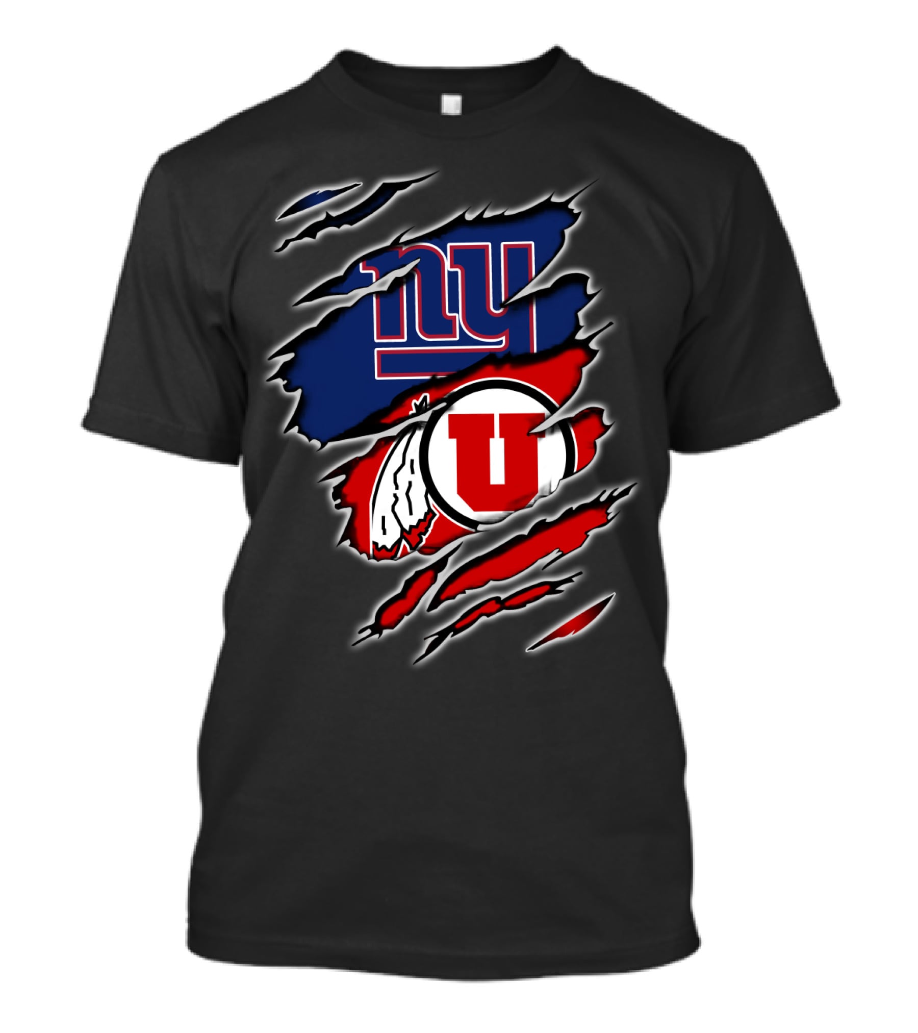 Giants Utes Dual Logo Scratch T-Shirt