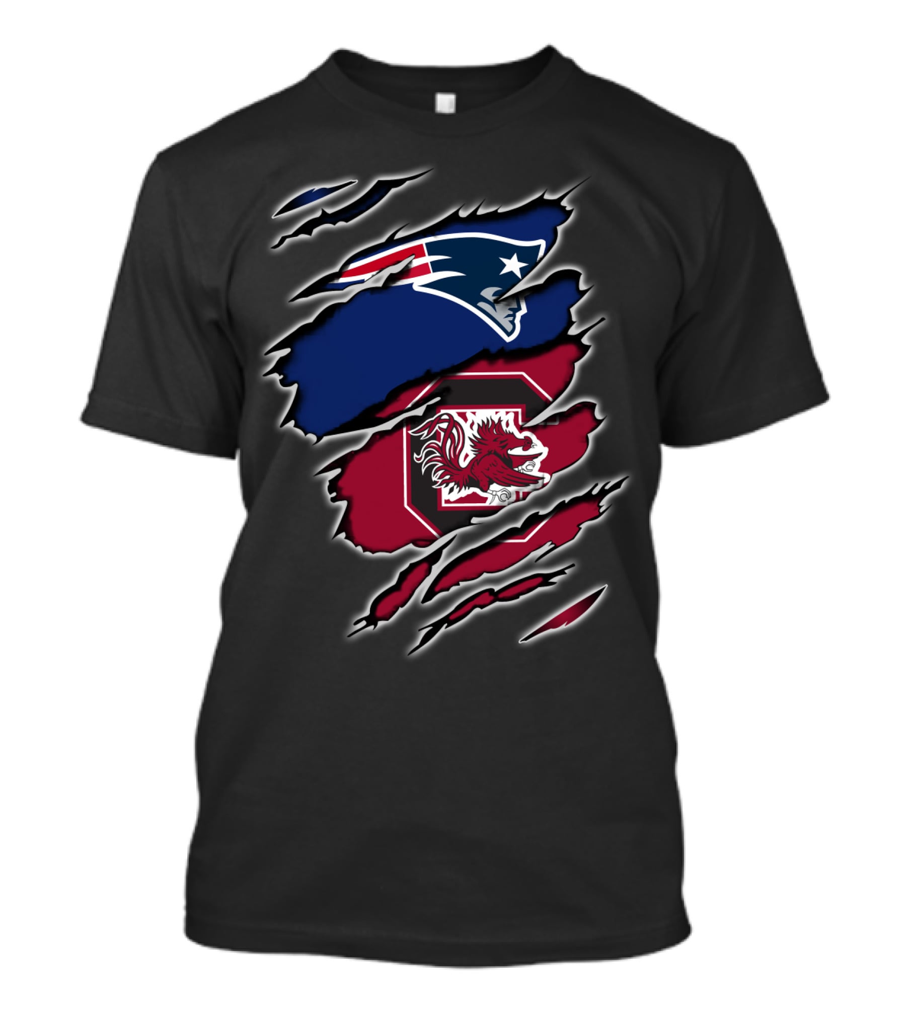 Patriots Gamecocks Logo Mashup T-Shirt