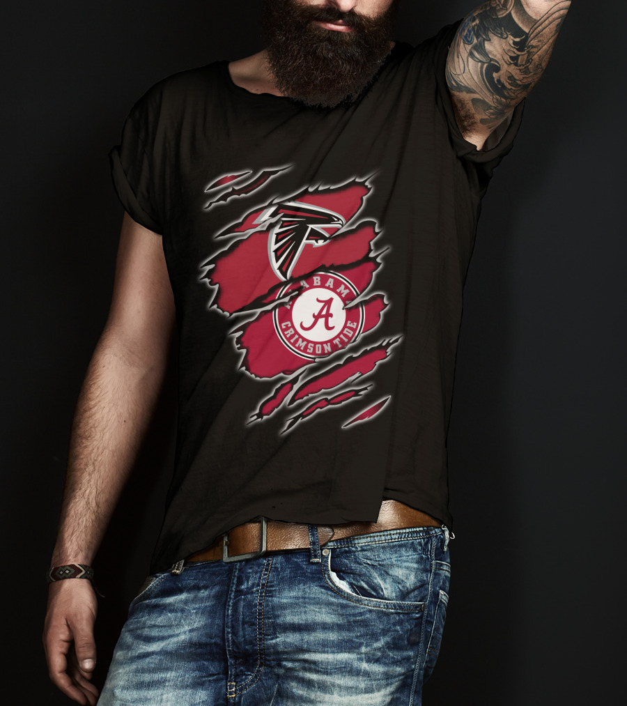 Falcons Alabama Crimson Tide Hybrid T-Shirt