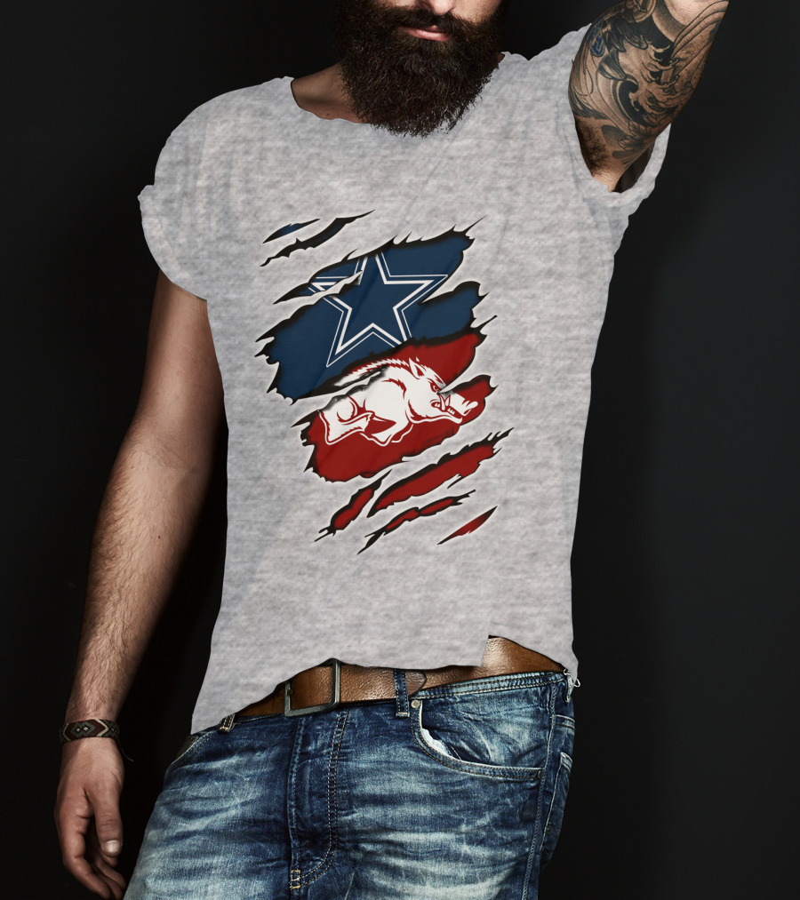 Cowboys Razorback Arkansas Team Spirit T-Shirt