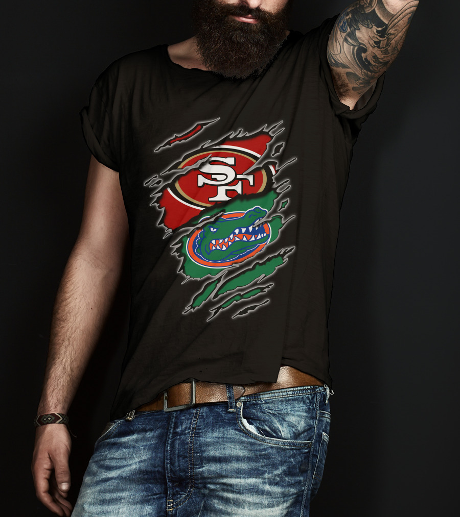 49ers Sf Florida Gators Ripped T-Shirt