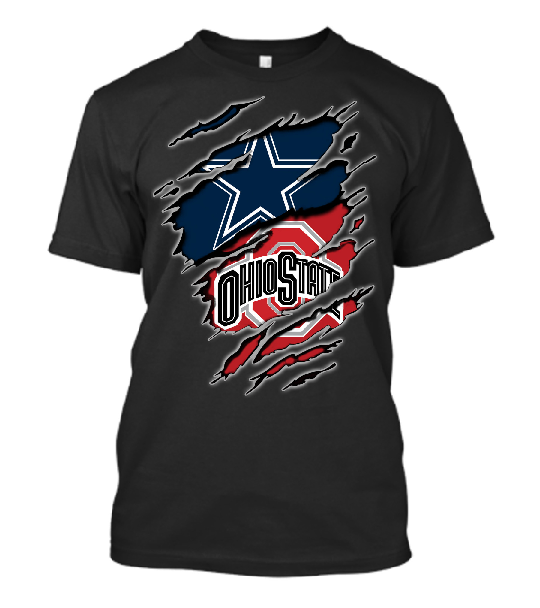 Ohio State Cowboys Star And Logo Fusion T-Shirt