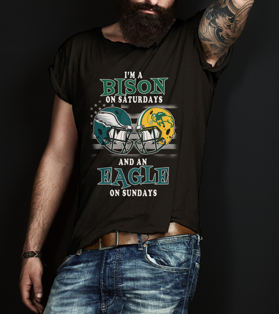 I'm A Bison On Saturdays And An Eagle On Sundays T-Shirt