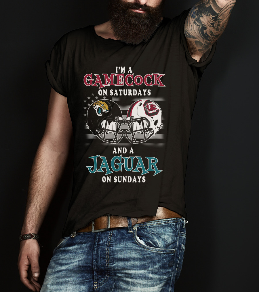I'm A Gamecock On Saturdays And A Jaguar On Sundays T-Shirt