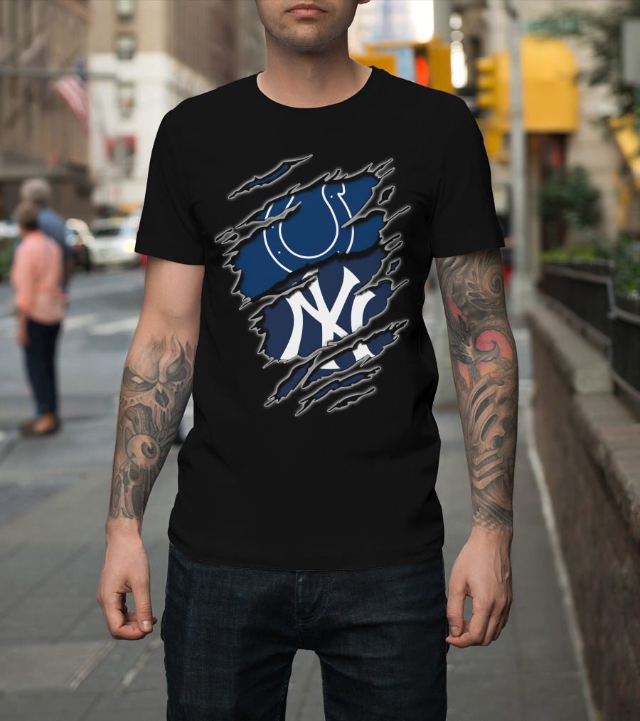 Colts Yankees Logo Tear T-Shirt