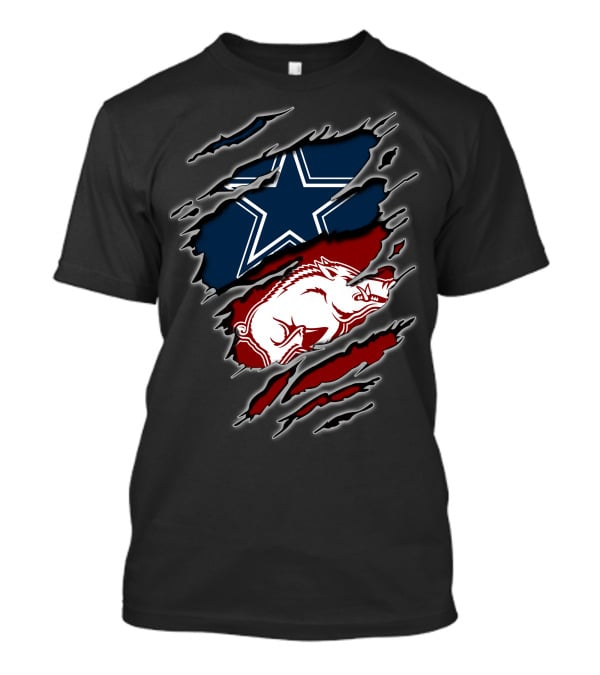 Dallas Cowboys Razorbacks Arkansas Fusion T-Shirt