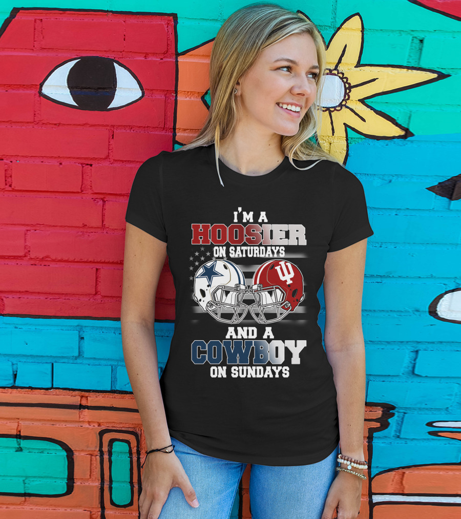 I'm A Hoosier On Saturdays And A Cowboy On Sundays T-Shirt