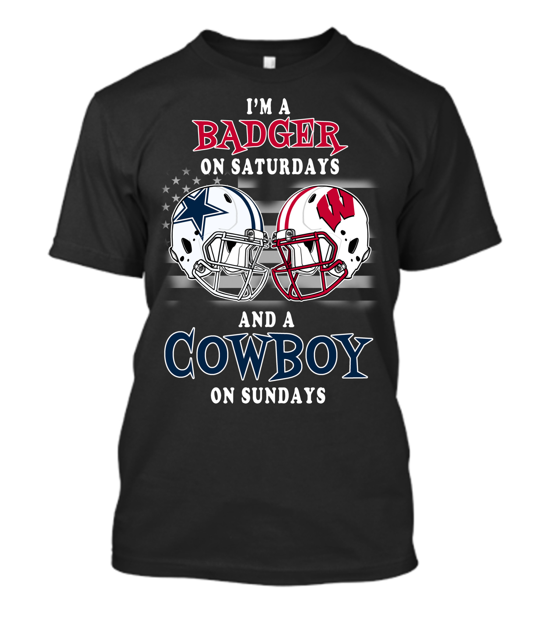 I'm A Badger On Saturdays And A Cowboy On Sundays T-Shirt