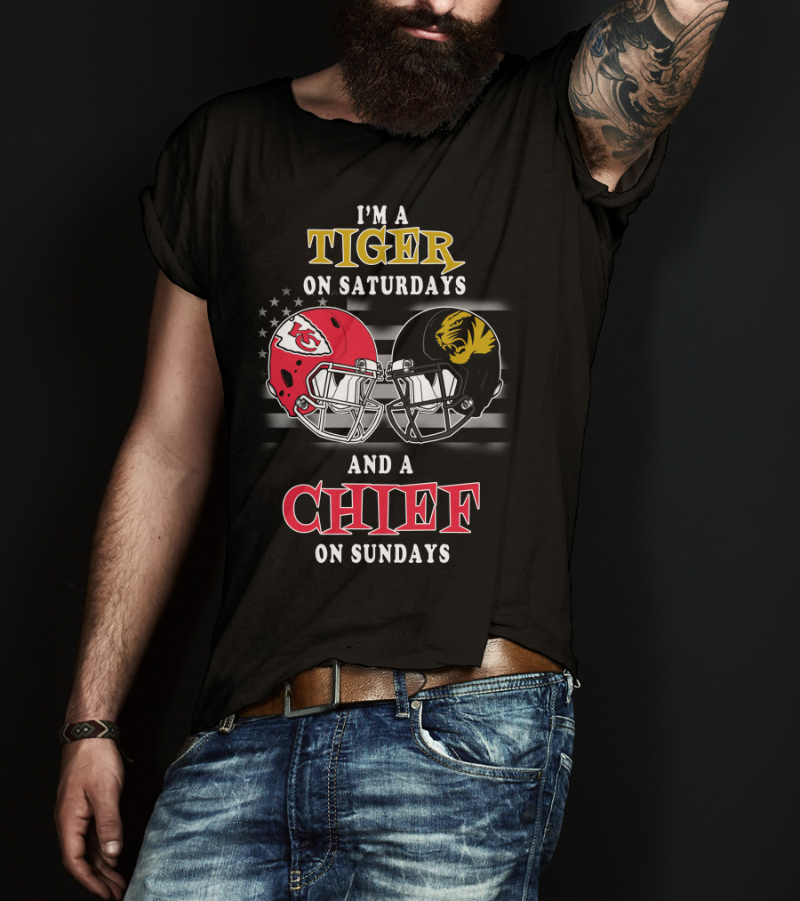 I'm A Tiger On Saturdays And A Chief On Sundays T-Shirt