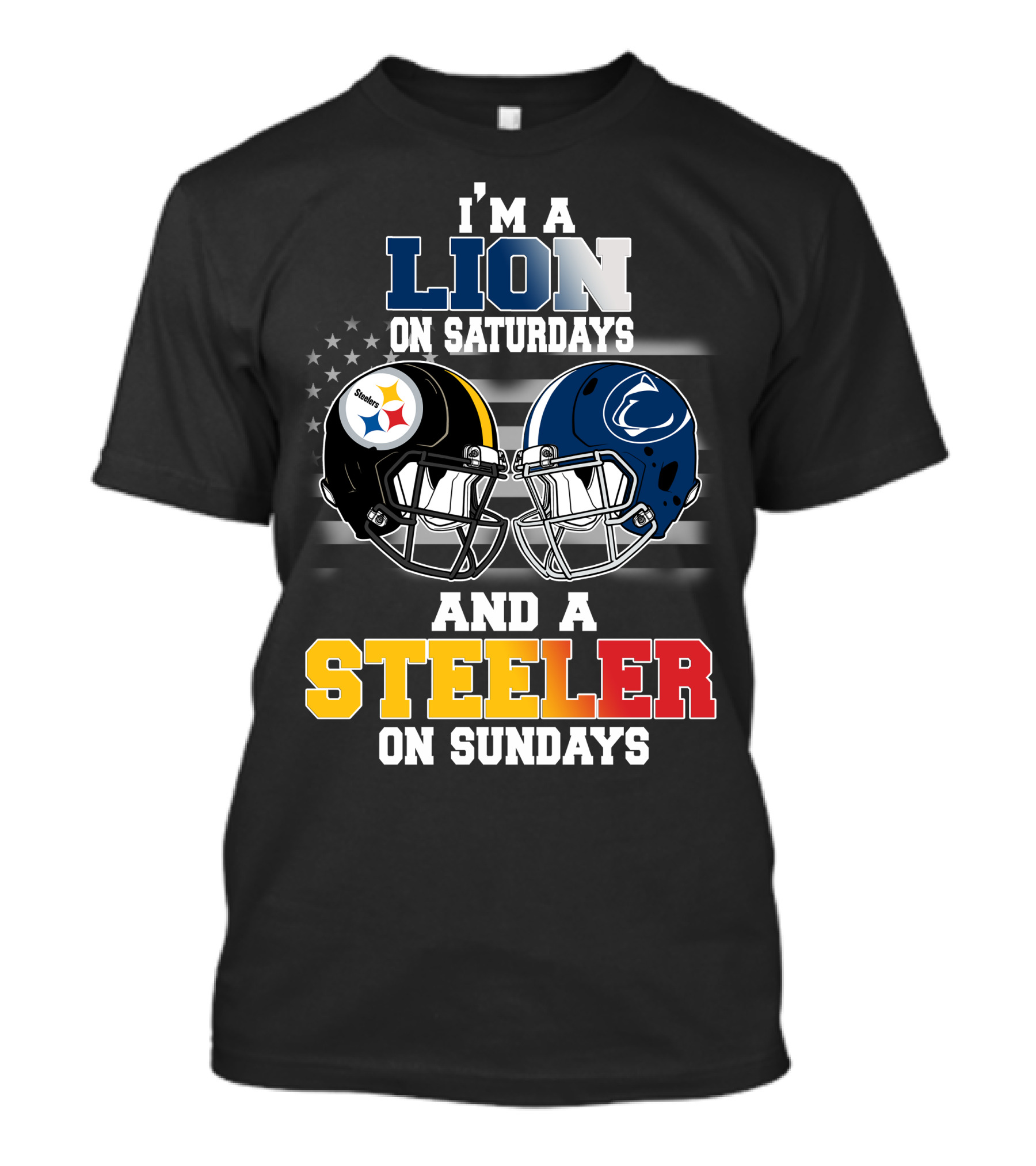 I'm A Lion On Saturdays And A Steeler On Sundays T-Shirt