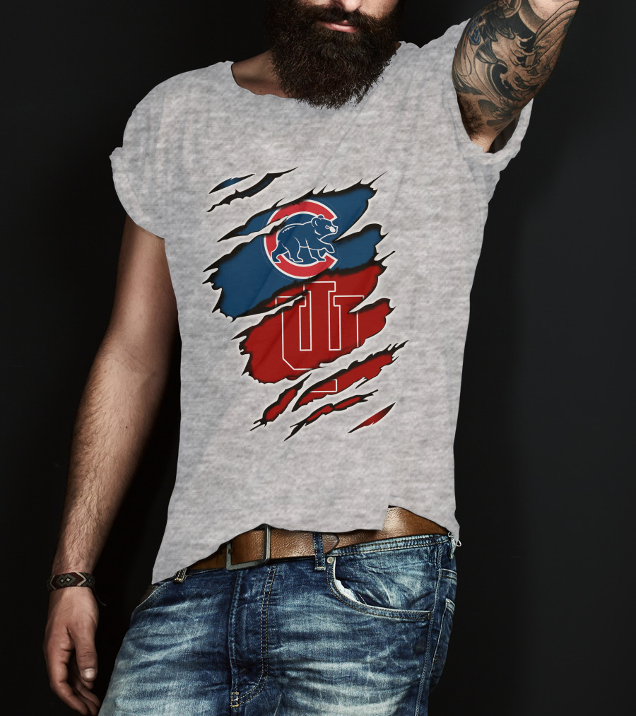 Chicago Cubs Indiana Hoosiers Collaboration T-Shirt