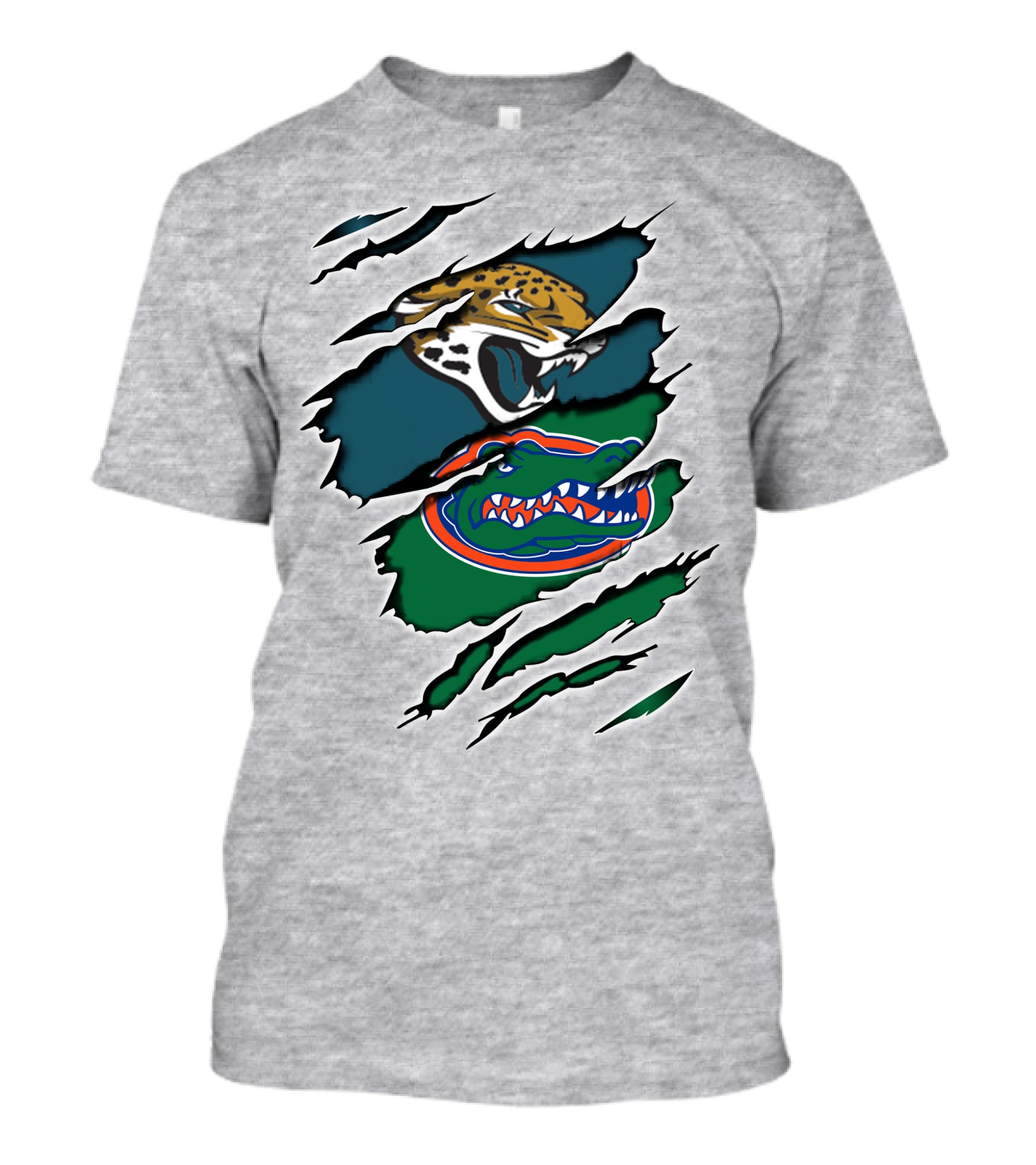 Jaguars Gators Football Logo Scratch T-Shirt