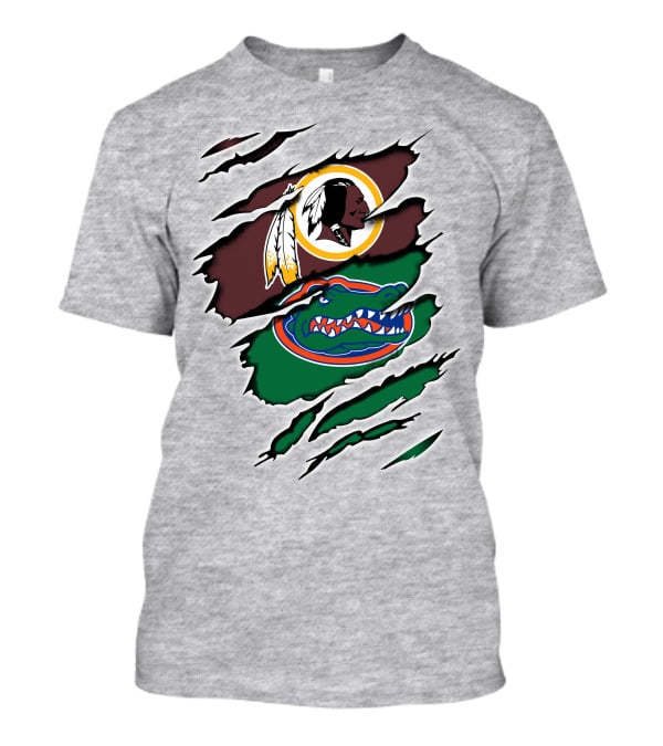 Washington Football Team Florida Gators Logo Mashup T-Shirt