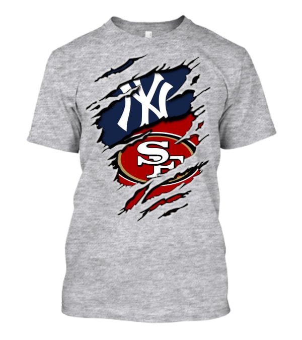49ers Yankees Logo Mashup T-Shirt