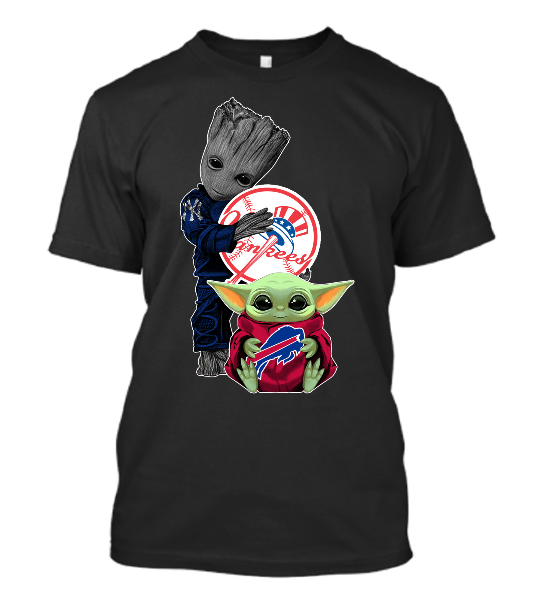 Yankees Guardians Babysitter Bills Baby Yoda T-Shirt