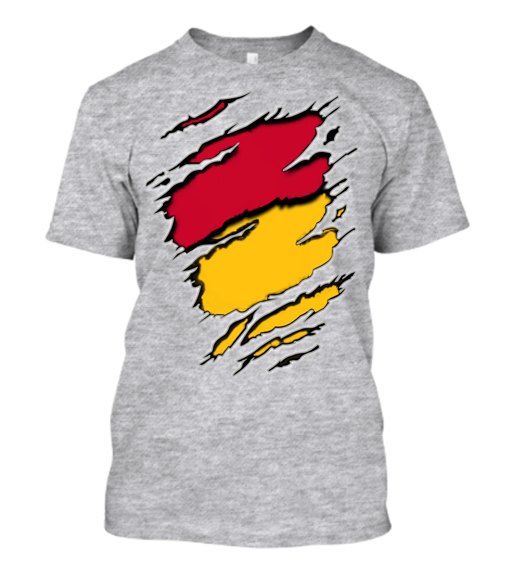 5Stee Red And Yellow Scratch Marks T-Shirt