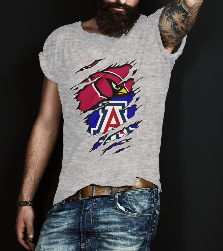 Arizona Cardinals Wildcat Claw Mashup T-Shirt