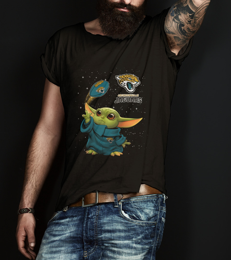 Baby Yoda Jacksonville Jaguars Star Wars Football Fan T-Shirt