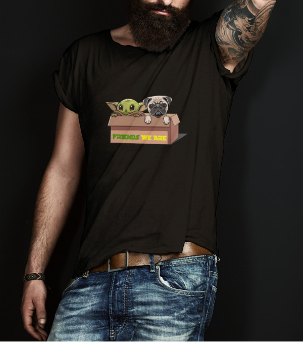 Baby Yoda Friends We Are Pug Box Duo T-Shirt