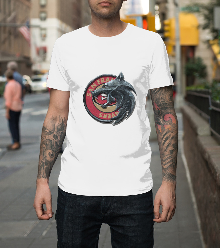 San Francisco 49ers Dragon Emblem Cht1Twnfl2027 T-Shirt