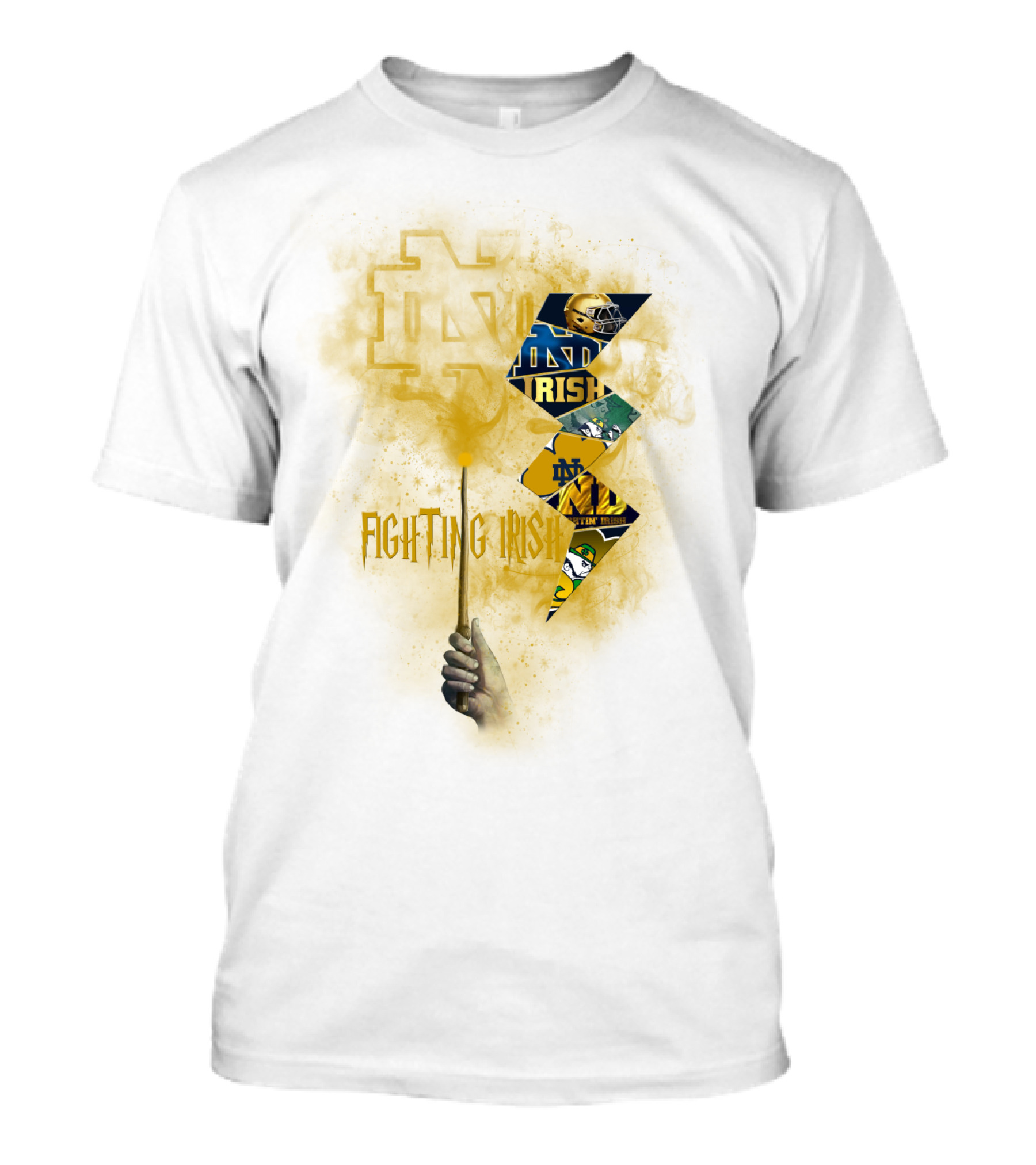 Fighting Irish Notre Dame Lightning Wand T-Shirt
