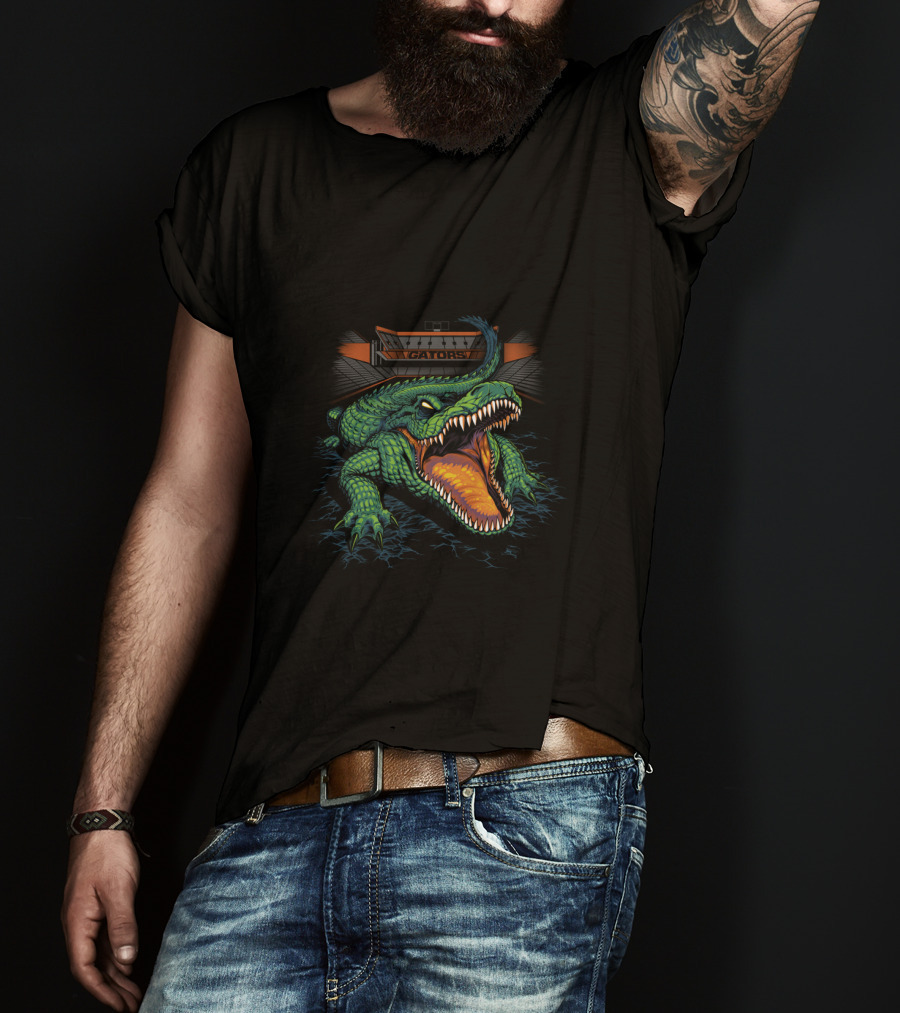 Gators Chtnc2008 Stadium With Fierce Alligator T-Shirt