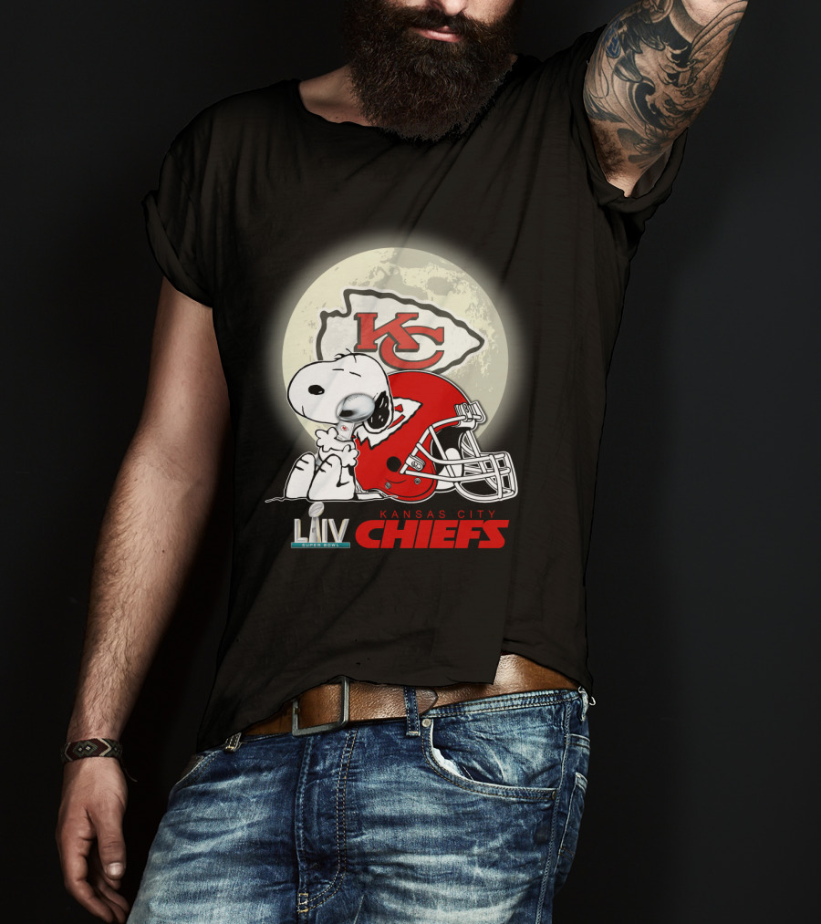 Snoopy Kansas City Chiefs Super Bowl Liv Kcc Chiefs T-Shirt