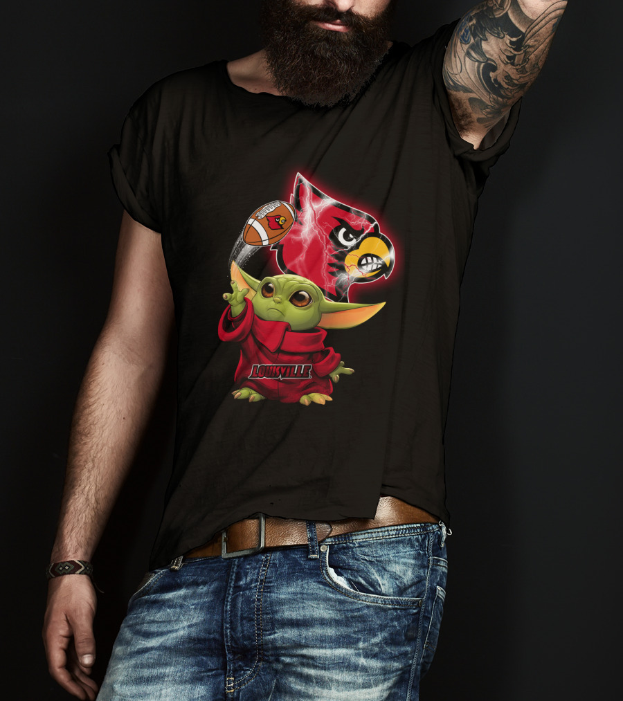 Louisville Cardinals Baby Alien Football Force Chtnca9013 T-Shirt