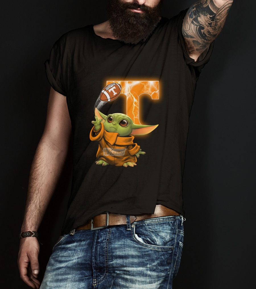 Tennessee Vols Grogu Football T T-Shirt