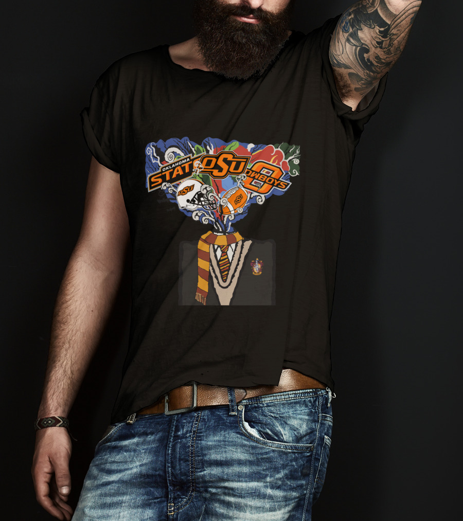 Oklahoma State Osu Cowboys Football Wizardry Fusion T-Shirt