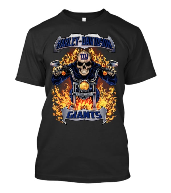 Harley Davidson Giants Nfl New York Hl1502 T-Shirt