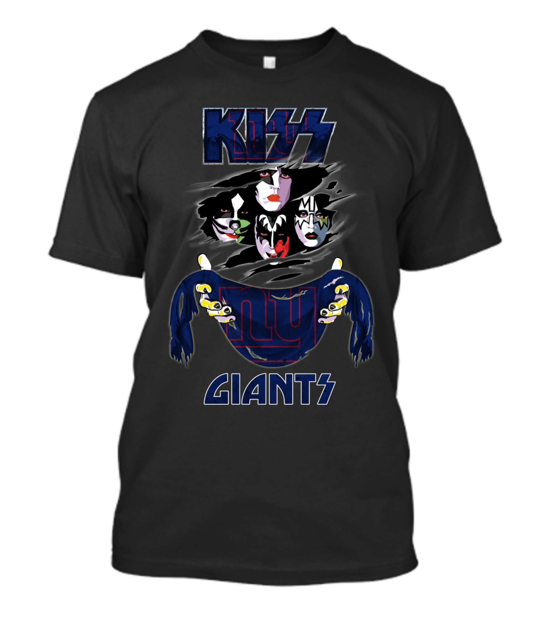 KISS New York Giants NFL Collaboration T-Shirt