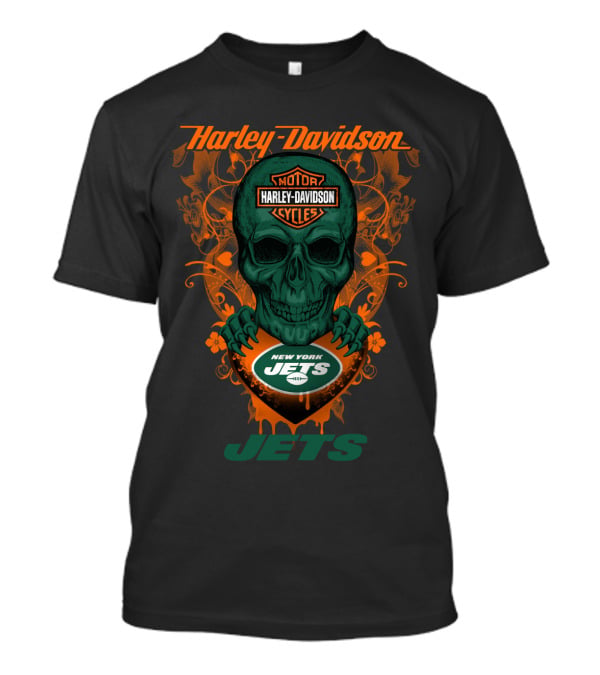 Harley Davidson Motor Cycles New York Jets Jets T-Shirt