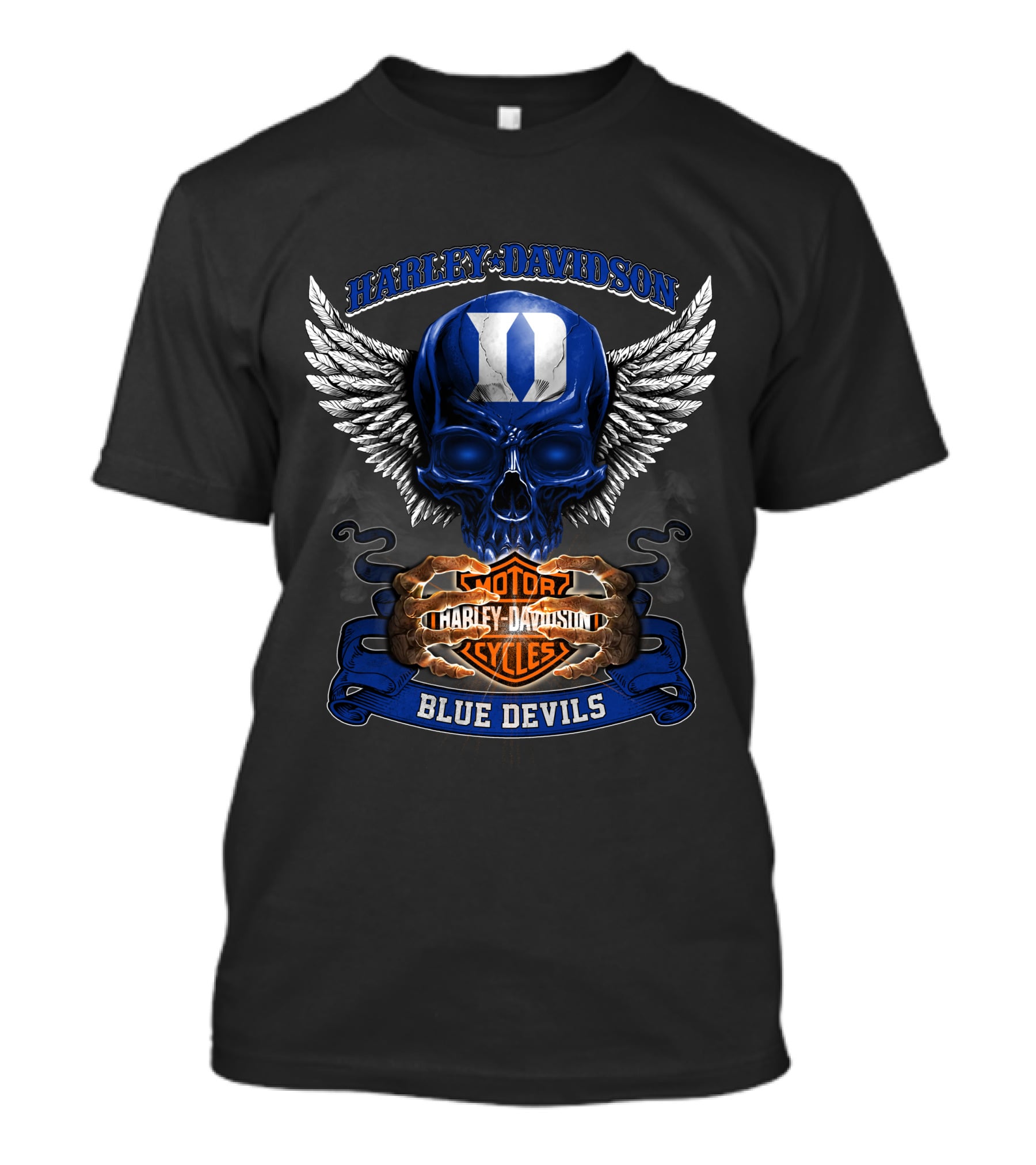Harley Davidson Blue Devils Motorcycles Duke T-Shirt