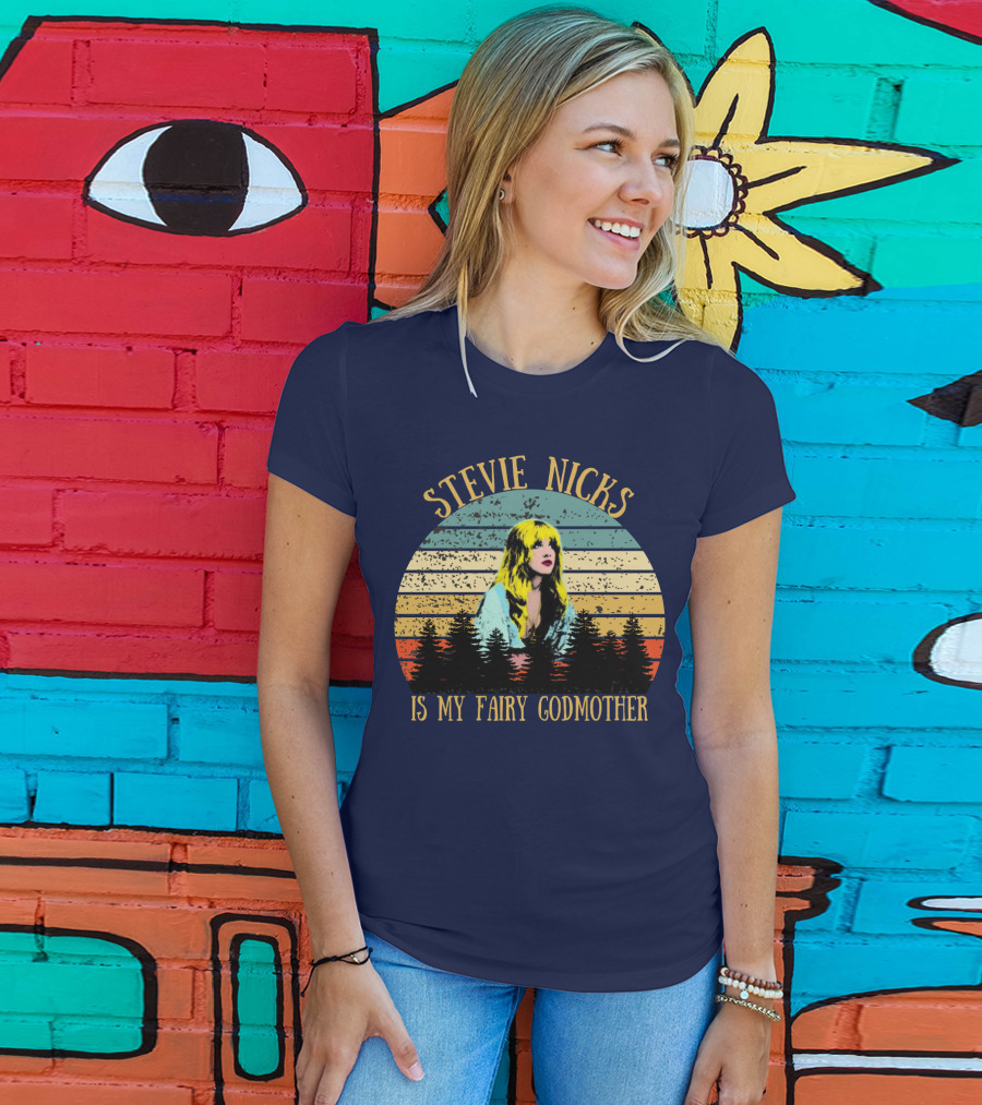 Stevie Nicks Is My Fairy Godmother Vintage Love T-Shirt