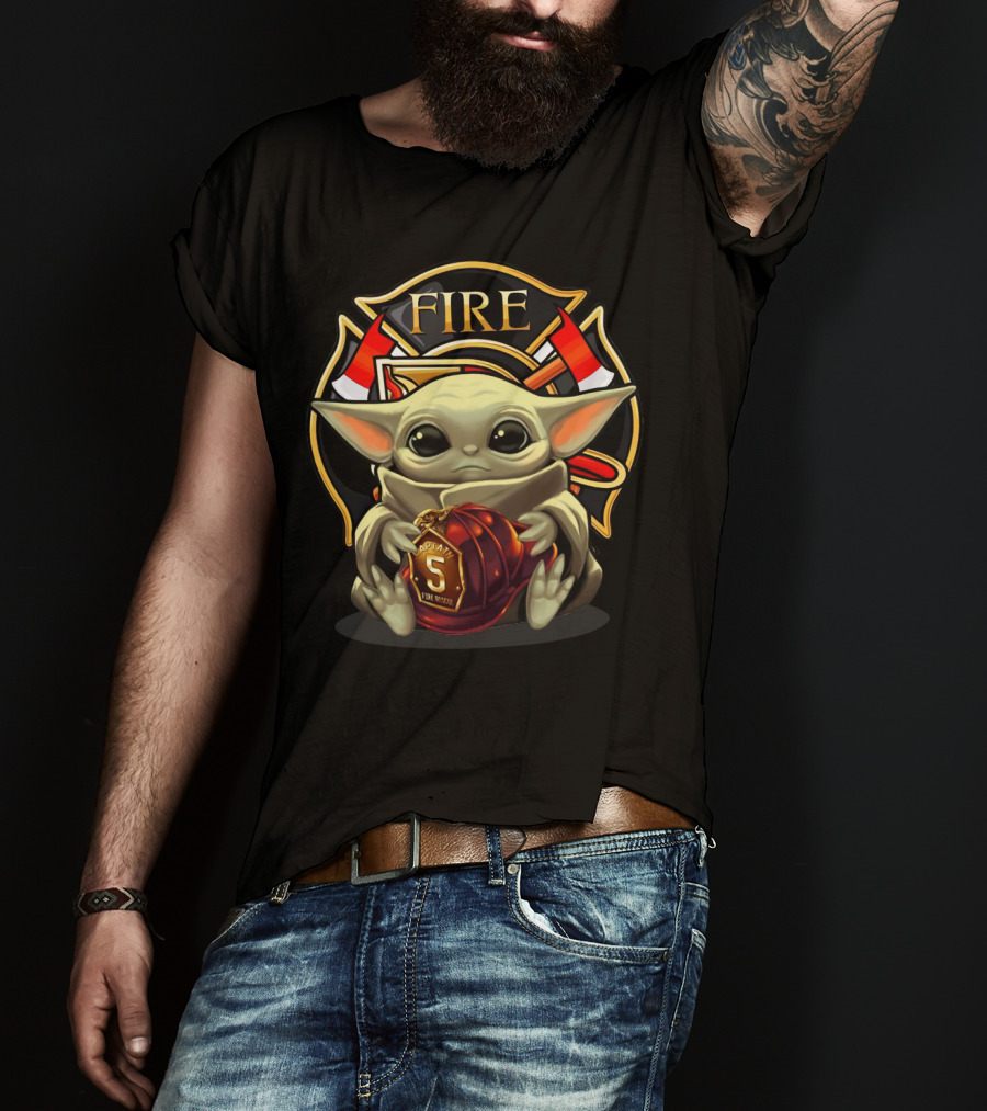 Firefighter Squad Yoda Captain 5 T-Shirt