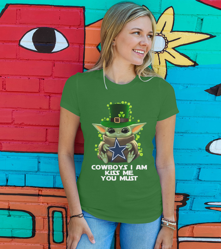 Cowboys I Am Kiss Me You Must Nfl Luck Charm Star Baby T-Shirt