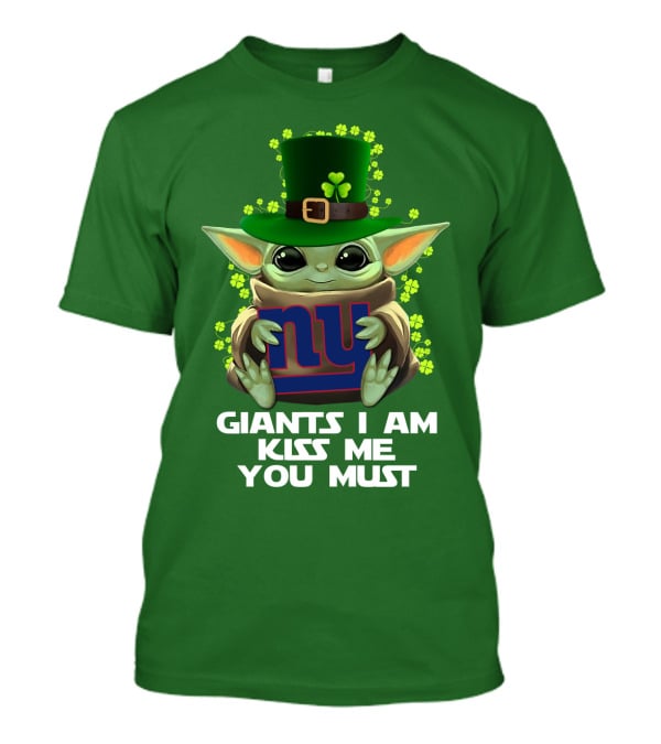 Giants I Am Kiss Me You Must Nyg Shamrock Hat T-Shirt