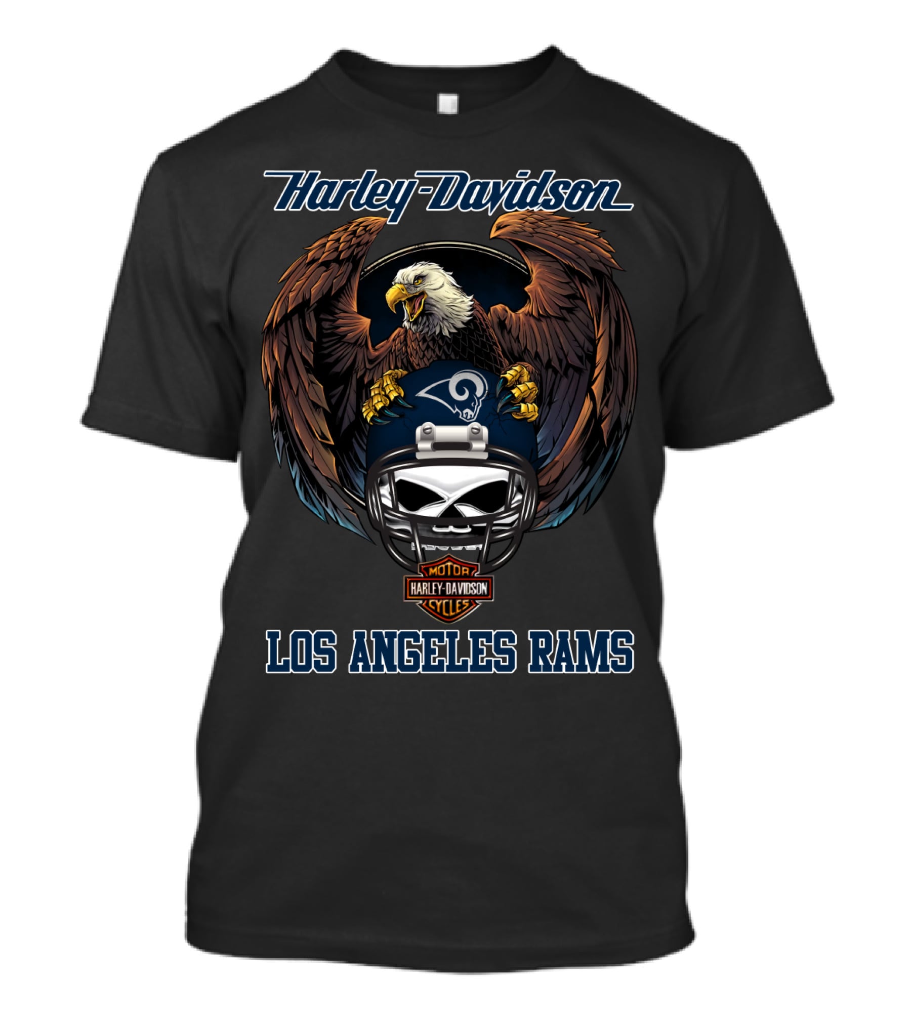 Harley Davidson Los Angeles Rams Lar T-Shirt