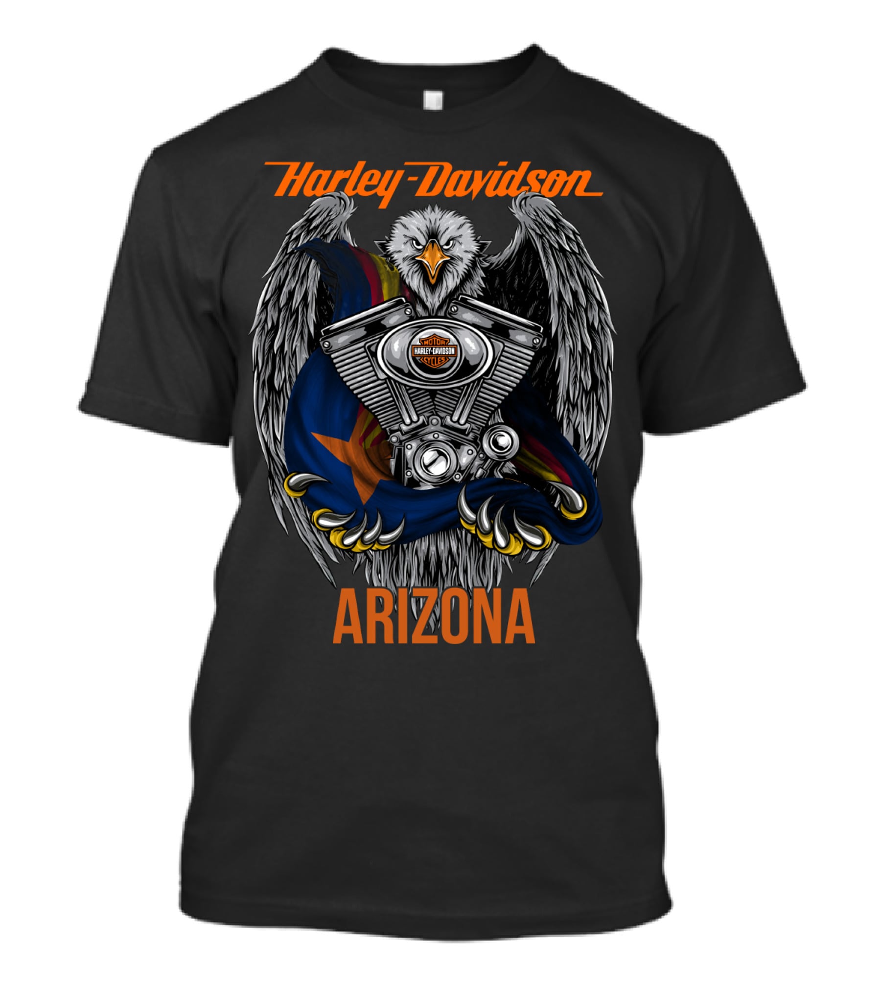 Harley Davidson Eagle Engine Arizona T-Shirt