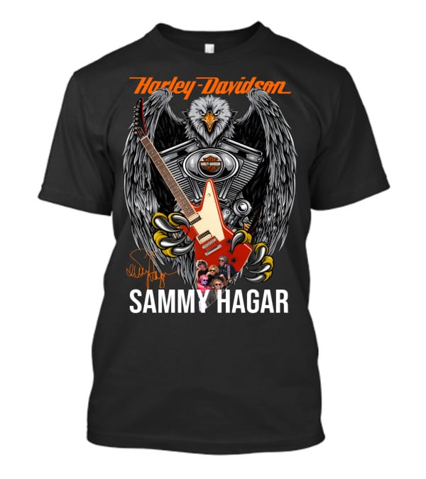 Harley Davidson Sammy Hagar 46 Eagle Guitar T-Shirt