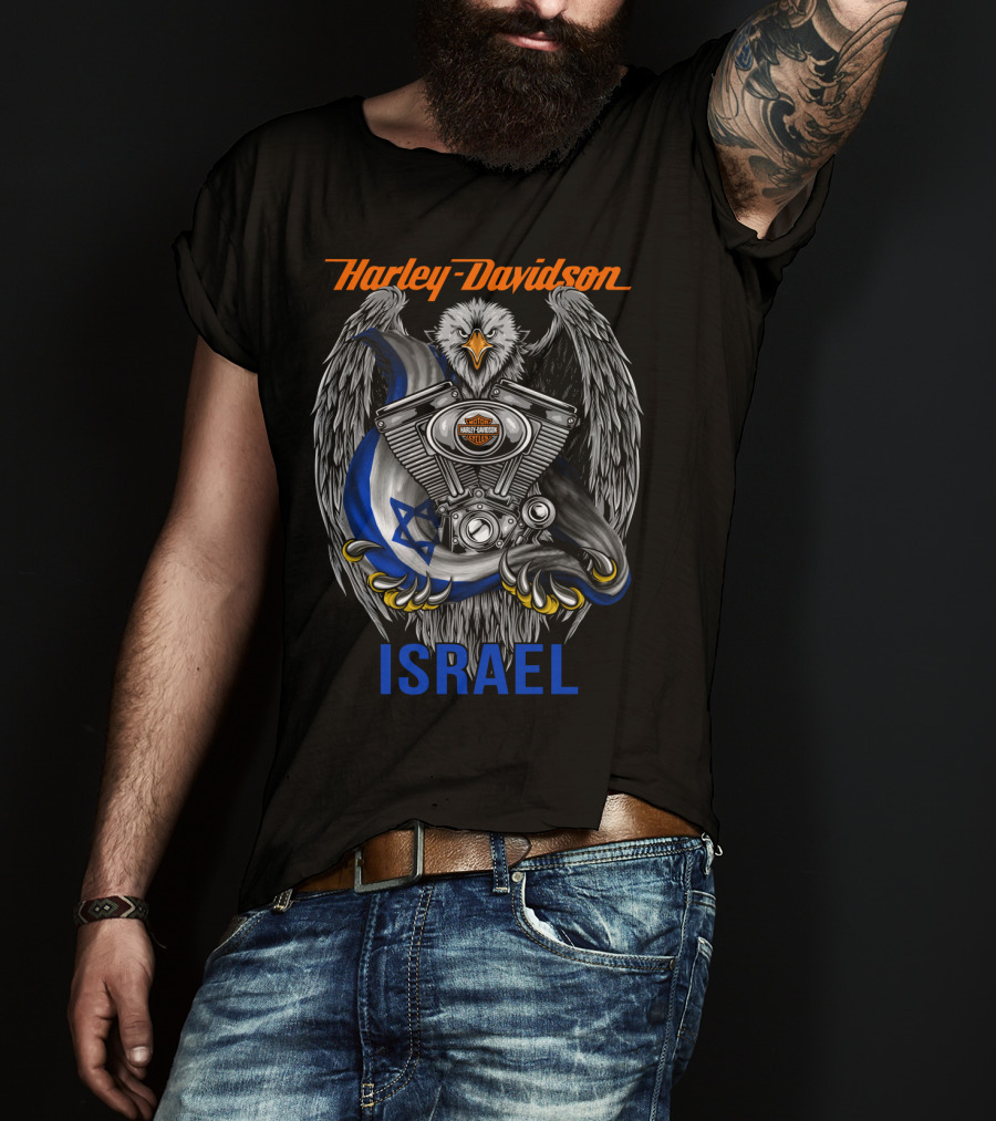 Harley Davidson Eagle Engine Israel T-Shirt
