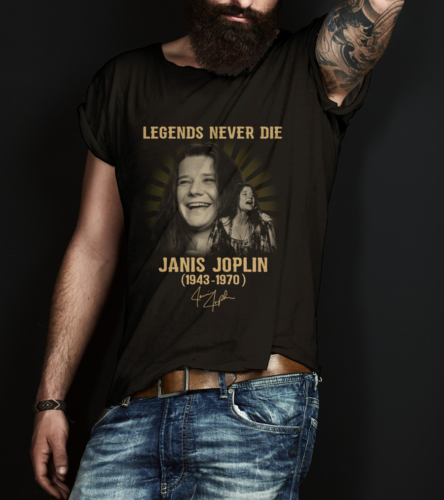 Legends Never Die Janis Joplin 1943-1970 T-Shirt