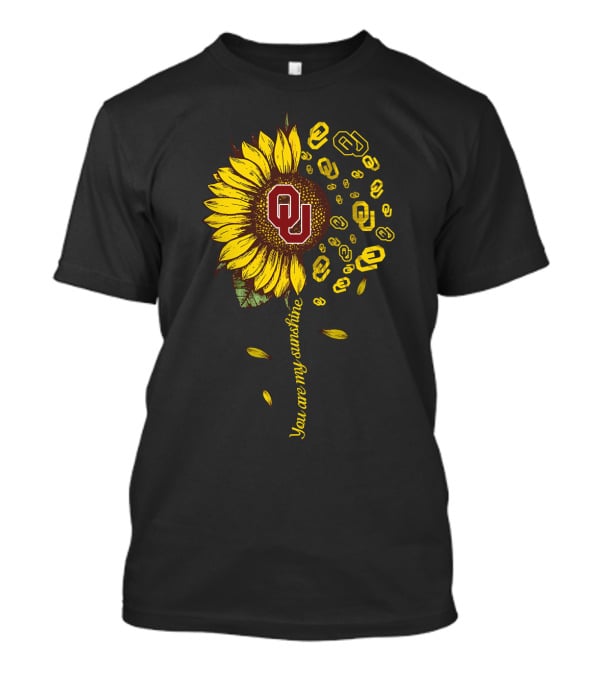Ou You Are My Sunshine Sunflower Ncaa T-Shirt