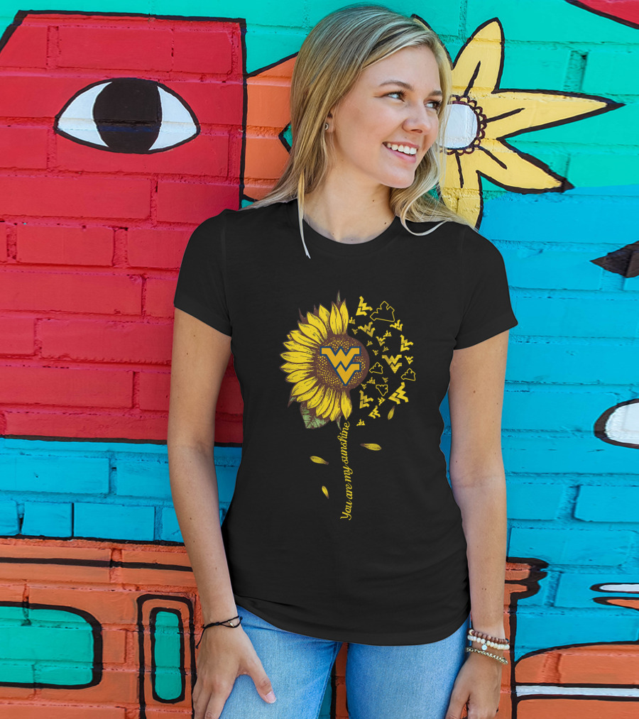 You Are My Sunshine Wv Sunflower Ncaa2 Tvl T-Shirt