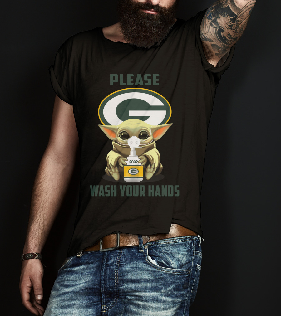 Green Bay Packers Soap Please Wash Your Hands T-Shirt