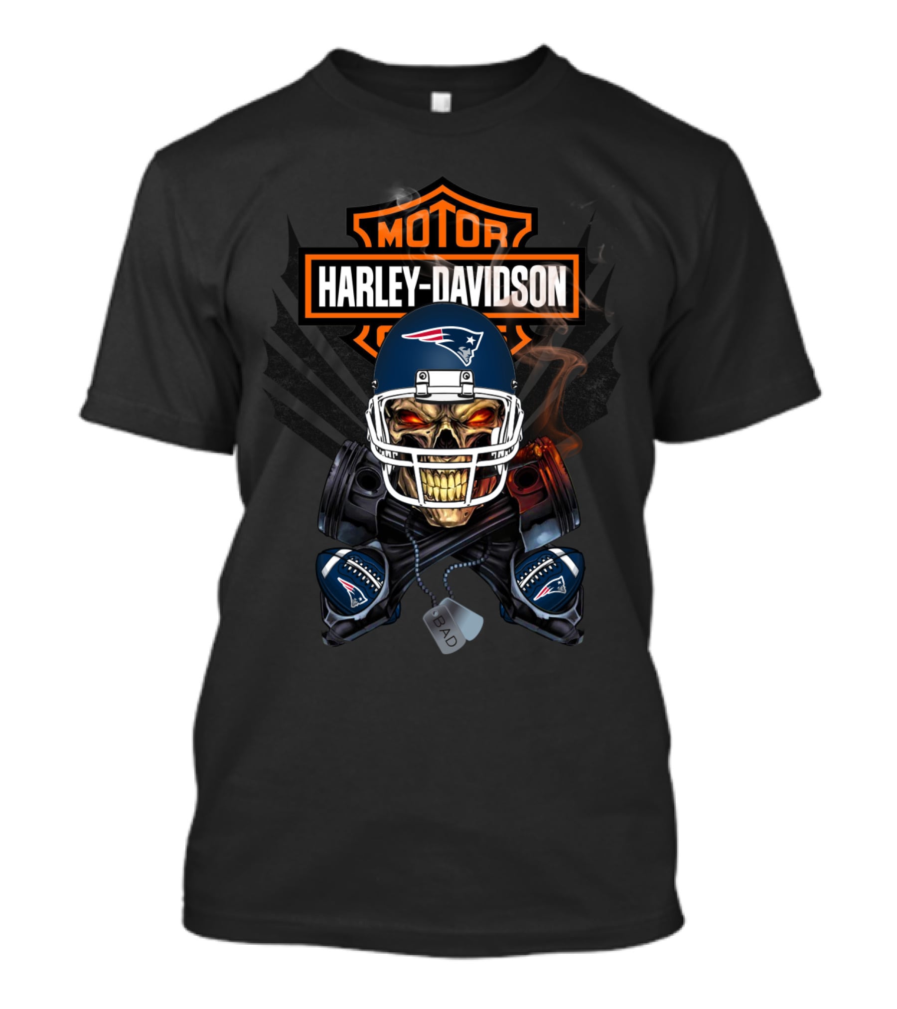 Harley Davidson Motor 106 Nfl Nep T-Shirt