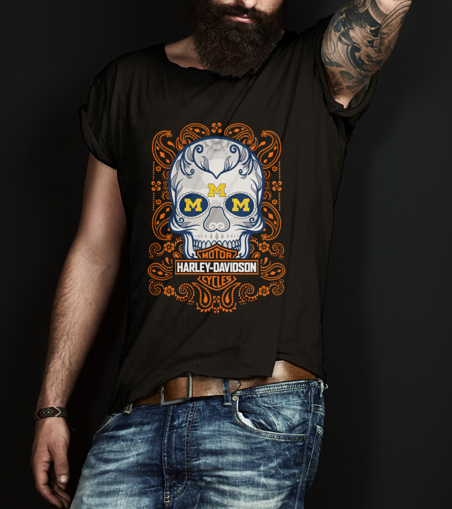 Harley Davidson Cycles Skull M M T-Shirt