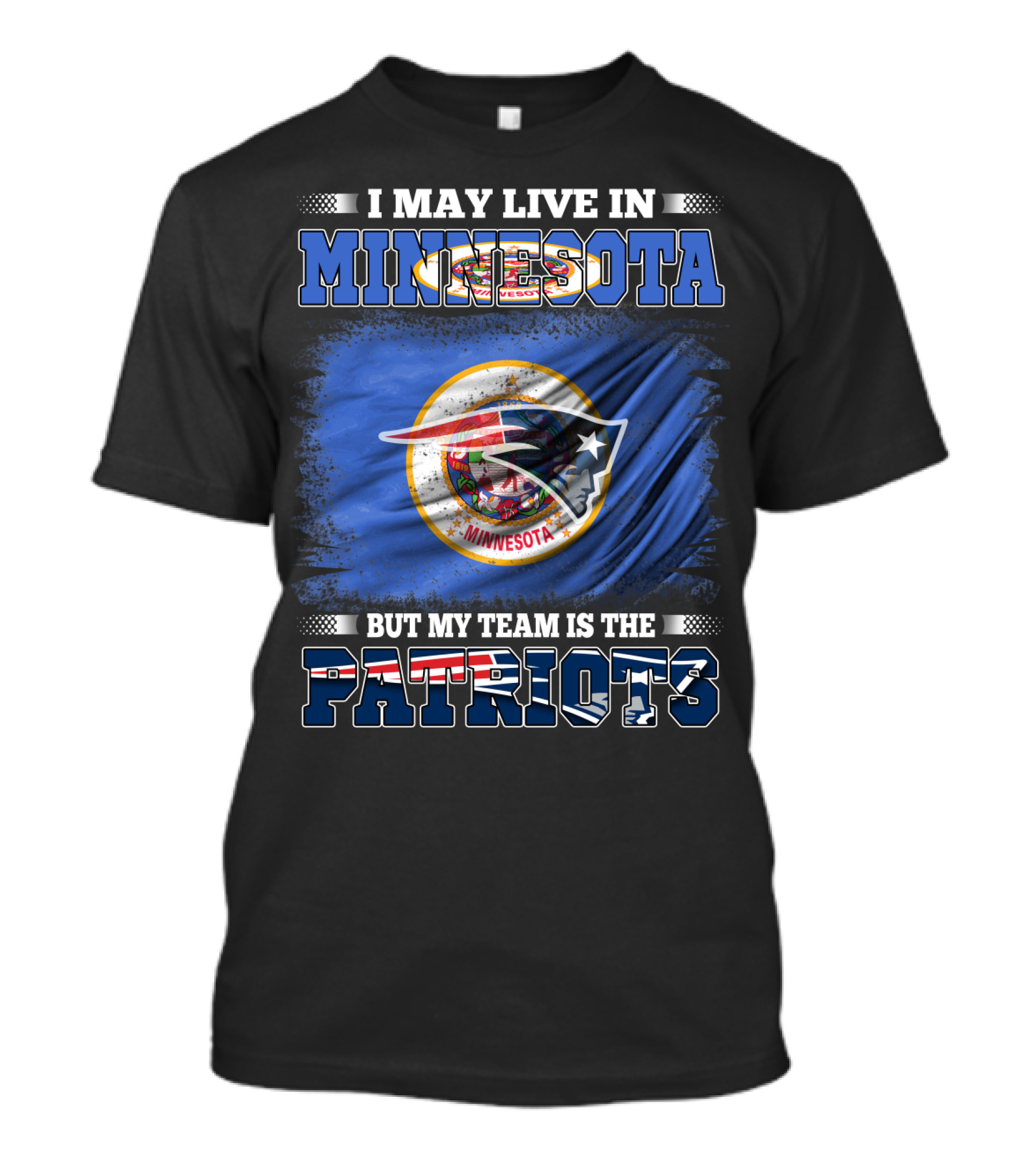 Minnesota Resident New England Patriots Team Loyalty T-Shirt