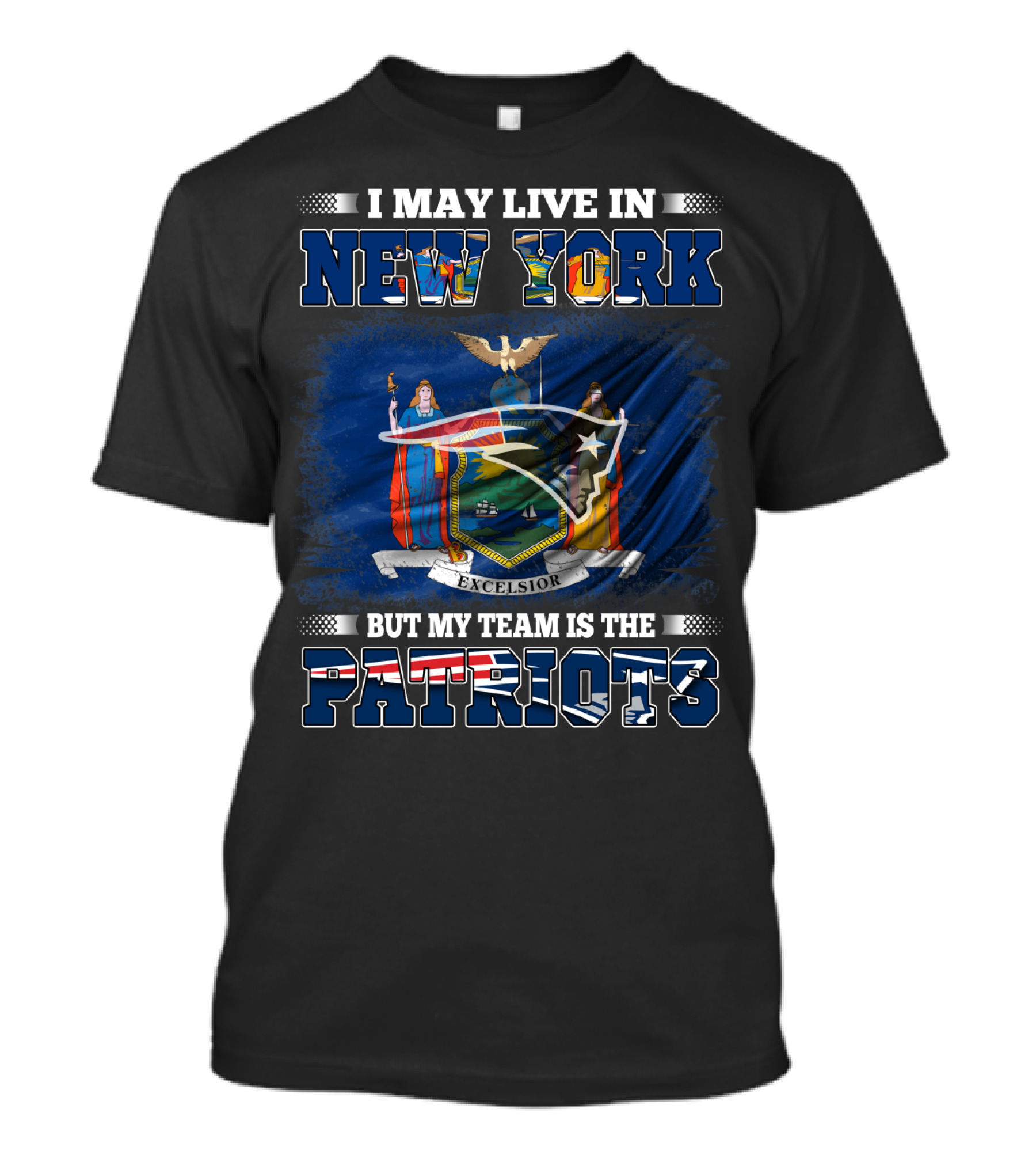 New York Loyal Resident Proud Patriots Team Fan T-Shirt